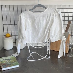 Verge Girl open back tie top